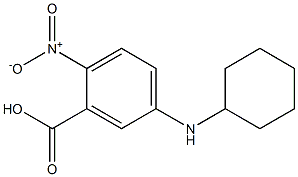 5-(cyclohexylamino)-2-nitrobenzoic acid 구조식 이미지