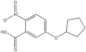 5-(cyclopentyloxy)-2-nitrobenzoic acid 구조식 이미지