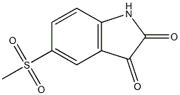 5-(methylsulfonyl)-1H-indole-2,3-dione Structure