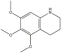 5,6,7-trimethoxy-1,2,3,4-tetrahydroquinoline Structure