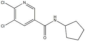 5,6-dichloro-N-cyclopentylpyridine-3-carboxamide Structure