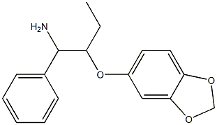 5-[(1-amino-1-phenylbutan-2-yl)oxy]-2H-1,3-benzodioxole 구조식 이미지