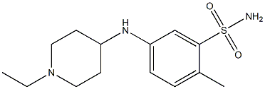 5-[(1-ethylpiperidin-4-yl)amino]-2-methylbenzene-1-sulfonamide Structure