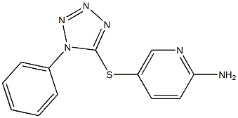 5-[(1-phenyl-1H-1,2,3,4-tetrazol-5-yl)sulfanyl]pyridin-2-amine Structure