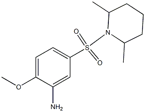 5-[(2,6-dimethylpiperidine-1-)sulfonyl]-2-methoxyaniline 구조식 이미지