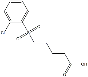 5-[(2-chlorobenzene)sulfonyl]pentanoic acid Structure