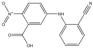 5-[(2-cyanophenyl)amino]-2-nitrobenzoic acid Structure