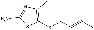 5-[(2E)-but-2-enylthio]-4-methyl-1,3-thiazol-2-amine 구조식 이미지