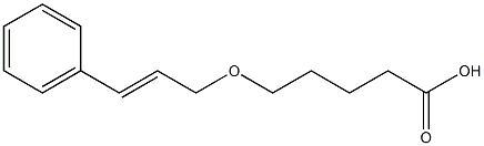 5-[(3-phenylprop-2-en-1-yl)oxy]pentanoic acid 구조식 이미지