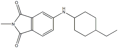 5-[(4-ethylcyclohexyl)amino]-2-methyl-2,3-dihydro-1H-isoindole-1,3-dione 구조식 이미지