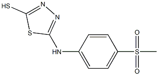 5-[(4-methanesulfonylphenyl)amino]-1,3,4-thiadiazole-2-thiol Structure