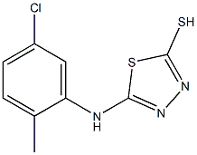 5-[(5-chloro-2-methylphenyl)amino]-1,3,4-thiadiazole-2-thiol Structure