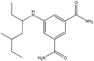 5-[(5-methylheptan-3-yl)amino]benzene-1,3-dicarboxamide Structure