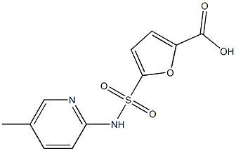 5-[(5-methylpyridin-2-yl)sulfamoyl]furan-2-carboxylic acid 구조식 이미지