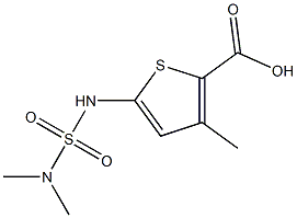 5-[(dimethylsulfamoyl)amino]-3-methylthiophene-2-carboxylic acid 구조식 이미지