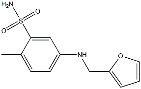 5-[(furan-2-ylmethyl)amino]-2-methylbenzene-1-sulfonamide Structure