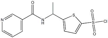 5-[1-(pyridin-3-ylformamido)ethyl]thiophene-2-sulfonyl chloride 구조식 이미지