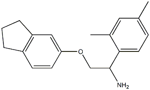 5-[2-amino-2-(2,4-dimethylphenyl)ethoxy]-2,3-dihydro-1H-indene 구조식 이미지