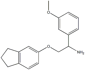 5-[2-amino-2-(3-methoxyphenyl)ethoxy]-2,3-dihydro-1H-indene 구조식 이미지