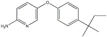 5-[4-(2-methylbutan-2-yl)phenoxy]pyridin-2-amine Structure