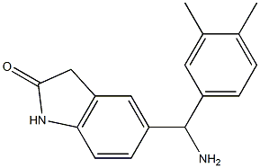 5-[amino(3,4-dimethylphenyl)methyl]-2,3-dihydro-1H-indol-2-one 구조식 이미지