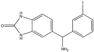 5-[amino(3-iodophenyl)methyl]-2,3-dihydro-1H-1,3-benzodiazol-2-one 구조식 이미지