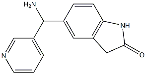 5-[amino(pyridin-3-yl)methyl]-2,3-dihydro-1H-indol-2-one 구조식 이미지