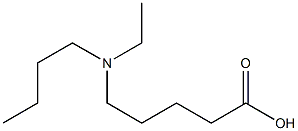 5-[butyl(ethyl)amino]pentanoic acid Structure