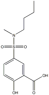 5-[butyl(methyl)sulfamoyl]-2-hydroxybenzoic acid Structure