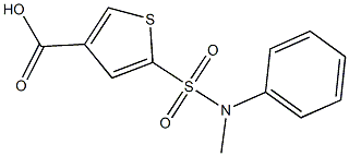 5-[methyl(phenyl)sulfamoyl]thiophene-3-carboxylic acid Structure