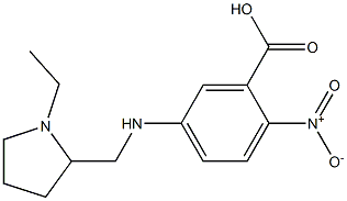 5-{[(1-ethylpyrrolidin-2-yl)methyl]amino}-2-nitrobenzoic acid Structure