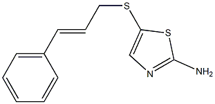 5-{[(2E)-3-phenylprop-2-enyl]thio}-1,3-thiazol-2-amine 구조식 이미지