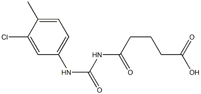 5-{[(3-chloro-4-methylphenyl)carbamoyl]amino}-5-oxopentanoic acid 구조식 이미지