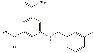 5-{[(3-methylphenyl)methyl]amino}benzene-1,3-dicarboxamide Structure