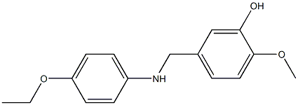 5-{[(4-ethoxyphenyl)amino]methyl}-2-methoxyphenol 구조식 이미지