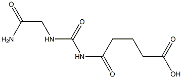 5-{[(carbamoylmethyl)carbamoyl]amino}-5-oxopentanoic acid Structure