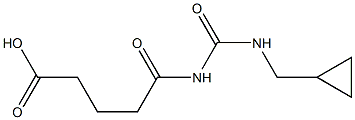 5-{[(cyclopropylmethyl)carbamoyl]amino}-5-oxopentanoic acid 구조식 이미지