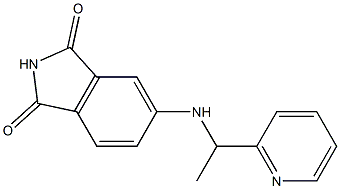 5-{[1-(pyridin-2-yl)ethyl]amino}-2,3-dihydro-1H-isoindole-1,3-dione Structure