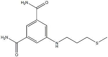 5-{[3-(methylsulfanyl)propyl]amino}benzene-1,3-dicarboxamide Structure
