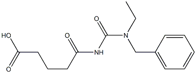 5-{[benzyl(ethyl)carbamoyl]amino}-5-oxopentanoic acid Structure