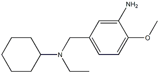 5-{[cyclohexyl(ethyl)amino]methyl}-2-methoxyaniline 구조식 이미지