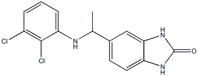 5-{1-[(2,3-dichlorophenyl)amino]ethyl}-2,3-dihydro-1H-1,3-benzodiazol-2-one Structure