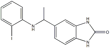 5-{1-[(2-iodophenyl)amino]ethyl}-2,3-dihydro-1H-1,3-benzodiazol-2-one 구조식 이미지