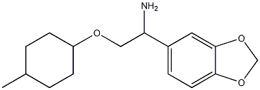 5-{1-amino-2-[(4-methylcyclohexyl)oxy]ethyl}-2H-1,3-benzodioxole 구조식 이미지
