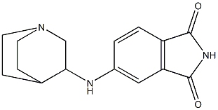 5-{1-azabicyclo[2.2.2]octan-3-ylamino}-2,3-dihydro-1H-isoindole-1,3-dione 구조식 이미지