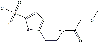 5-{2-[(methoxyacetyl)amino]ethyl}thiophene-2-sulfonyl chloride Structure