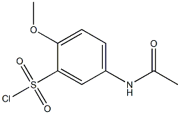 5-acetamido-2-methoxybenzene-1-sulfonyl chloride 구조식 이미지