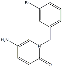 5-amino-1-[(3-bromophenyl)methyl]-1,2-dihydropyridin-2-one Structure
