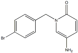 5-amino-1-[(4-bromophenyl)methyl]-1,2-dihydropyridin-2-one 구조식 이미지