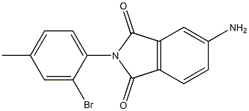 5-amino-2-(2-bromo-4-methylphenyl)-2,3-dihydro-1H-isoindole-1,3-dione Structure
